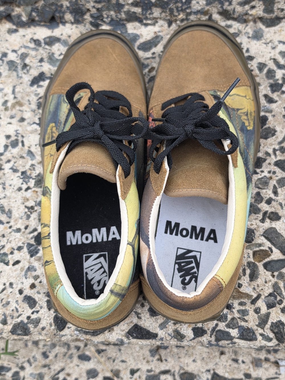 Vans MoMA Low-Top Sneakers — Brown, Black & Multicolor